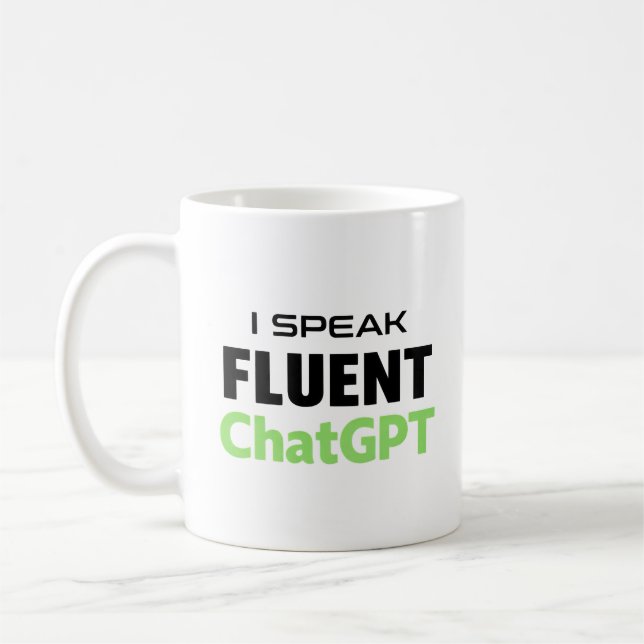 Funny ChatGPT Coffee Mug (Left)
