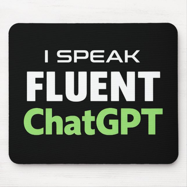 Funny ChatGPT Mouse Mat (Front)