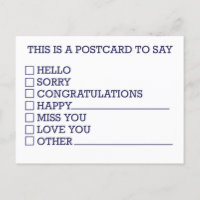 Funny Check Mark Choose Your Greeting