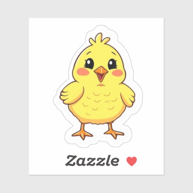 Funny Cheeky Easter Chick Spring Holiday (Sheet)
