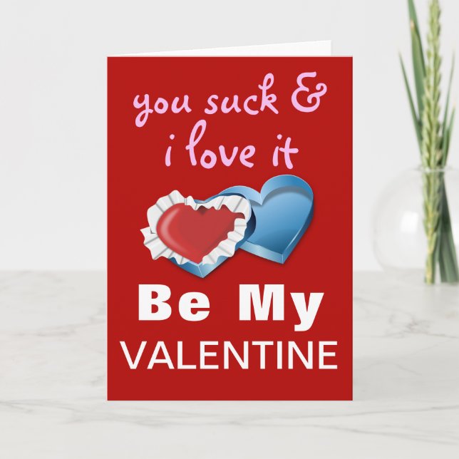 Funny Cheeky Valentine Holiday Card (Front)