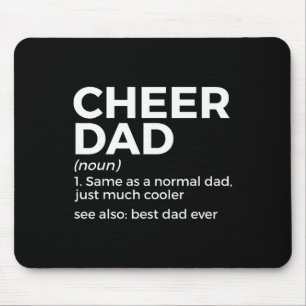 Funny Cheer Dad Definition Best Dad Ever Cheerlead Mouse Mat