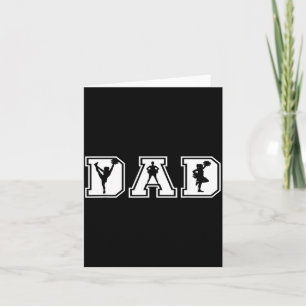 Funny Cheer Dad Proud Cheerleader Father Fathers Card