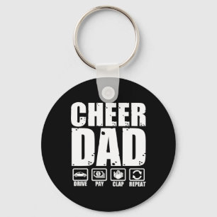 Funny Cheer Dad Proud Cheerleader Father Humour Fa Key Ring