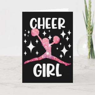Funny Cheer Girl Cheerleader Cheerleading Cheering Card
