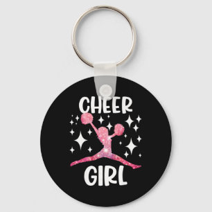 Funny Cheer Girl Cheerleader Cheerleading Cheering Key Ring