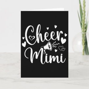 Funny Cheer Mimi Cheerleading Cute Mum Grandma Mat Card