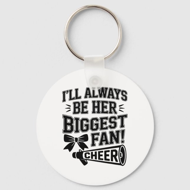 Funny Cheer Mum Cheerleading For Cheerleader Squad Key Ring (Front)