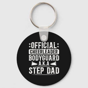 Funny Cheer Step-dad Of A Cheerleader Stepfather Key Ring