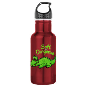Funny Cheerful Crocodile Smile-Soft but Dangerous 532 Ml Water Bottle