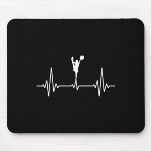 Funny Cheerleader Art Girls Women Cheer Cheerleadi Mouse Mat
