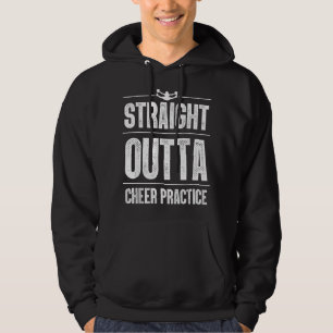 Funny Cheerleader Art Women Girls Cheer Flyer Chee Hoodie