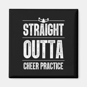 Funny Cheerleader Art Women Girls Cheer Flyer Chee Magnet