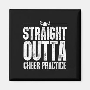 Funny Cheerleader Art Women Girls Cheer Flyer Chee Magnet