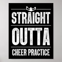 Funny Cheerleader Art Women Girls Cheer Flyer Chee