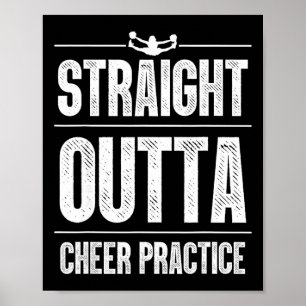 Funny Cheerleader Art Women Girls Cheer Flyer Chee Poster