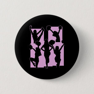 Funny Cheerleader Cheering Acrotic Enthusiast Chee 6 Cm Round Badge