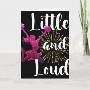 Funny Cheerleader Little And Loud Cheerleading Che Card