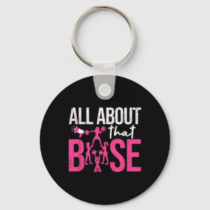 Funny Cheerleading All About That Se Cheer Leader Key Ring