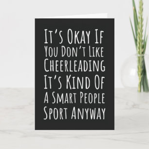 Funny Cheerleading Cards Cheerleader Team Cheer