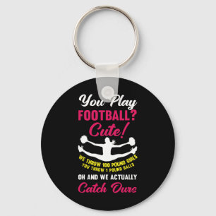 Funny Cheerleading Cheerleader _1 Key Ring