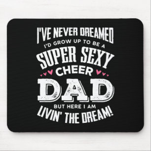 Funny Cheerleading Dad Father Cheer Dad  Mouse Mat