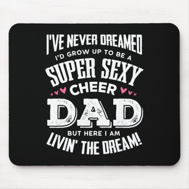 Funny Cheerleading Dad Father Cheer Dad  Mouse Mat (Front)
