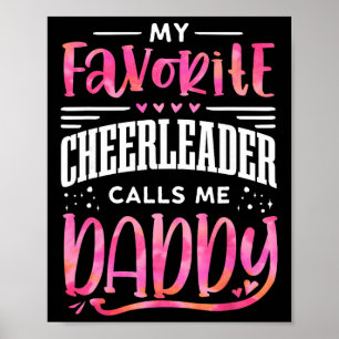 Funny Cheerleading Dad Father Tie Tie Dye Cheer Da Poster