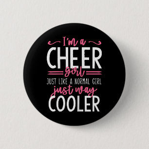 Funny Cheerleading Girls Cheer Girl 6 Cm Round Badge