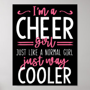 Funny Cheerleading Girls Cheer Girl Poster