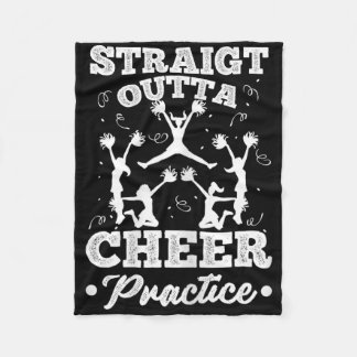 Funny Cheerleading Graphic For Cheer Girl Women Ch Fleece Blanket