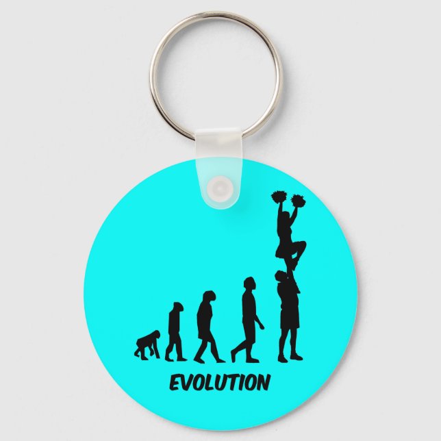 Funny cheerleading key ring (Front)