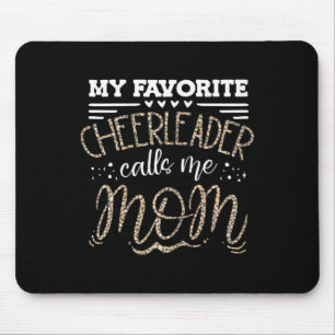 Funny Cheerleading Mother Leopard Cheetah Print Ch Mouse Mat