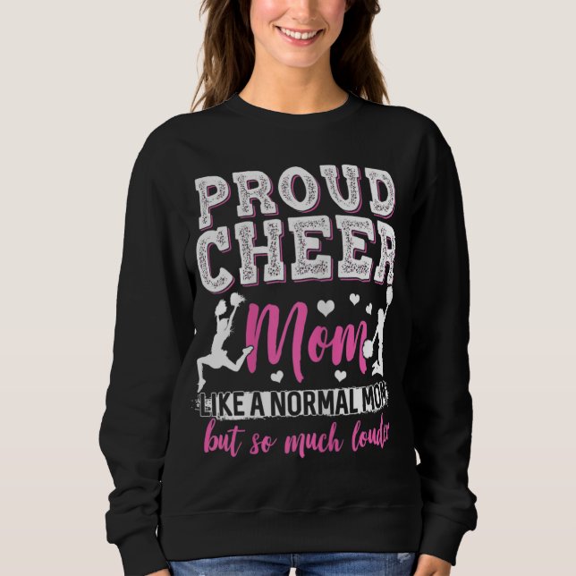 Funny Cheerleading Mum Cheer Mum Sweatshirt (Front)