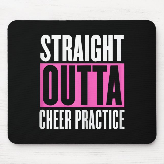 Funny Cheerleading Saying Cheer Practice Cheer Gir Mouse Mat (Front)
