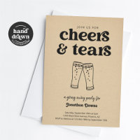Funny Cheers & Tears Beer Going Away Party