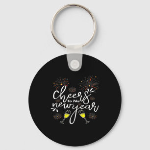 Funny Cheers To The New Year Countdown New Year Key Ring