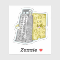 Funny cheese and cheese grater