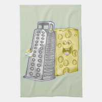 Funny cheese and cheese grater