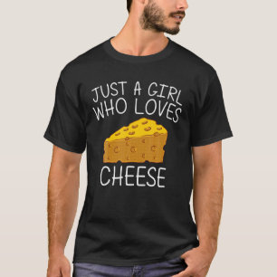 Funny Cheese Art For Girls Kids Ricotta Cheese I L T-Shirt