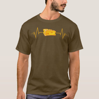 Funny Cheese Heartbeat Cheese Lover T-Shirt