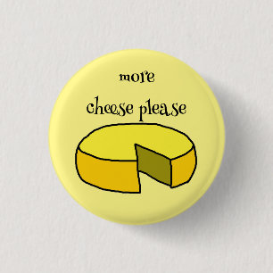 Funny Cheese Pin Badge