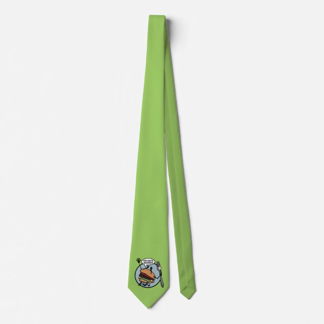 FUNNY CHEESEBURGER NECK TIE (Front)