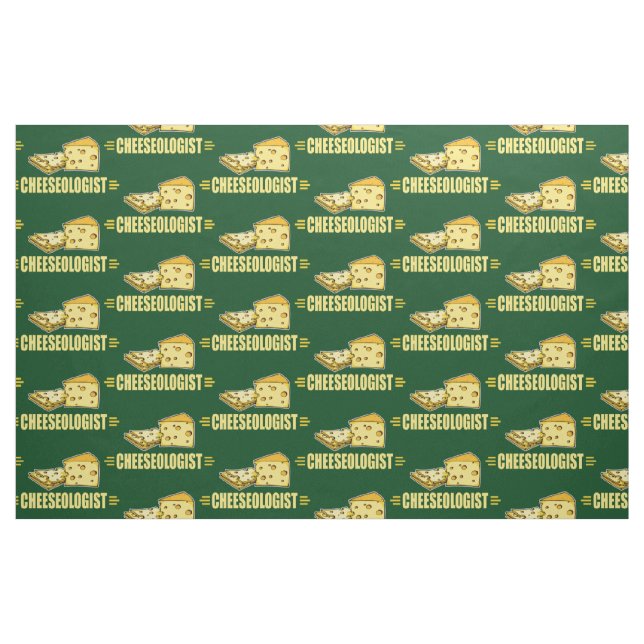 Funny CHEESEOLOGIST Cheese Making Cheesehead Fabric (Yard)