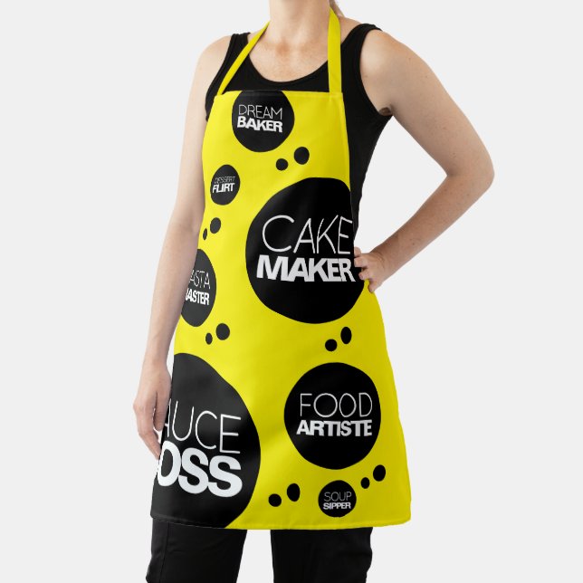 Funny Cheesy Cook Chef Baker Foodie Titles Apron (Insitu)