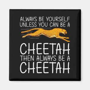 Funny Cheetah Art For Men Women Kids Animal Safari Magnet