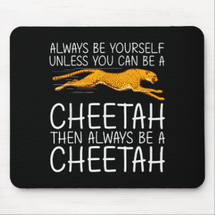 Funny Cheetah Art For Men Women Kids Animal Safari Mouse Mat