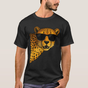 Funny Cheetah Art For Men Women Kids Animal Safari T-Shirt