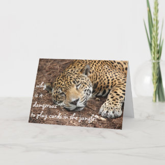 Funny Cheetah card, customise for any occasion Holiday Card