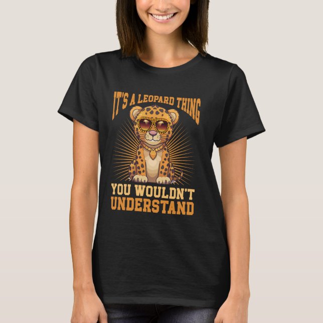 Funny Cheetah Wildlife Leopard Wild Cat T-Shirt (Front)